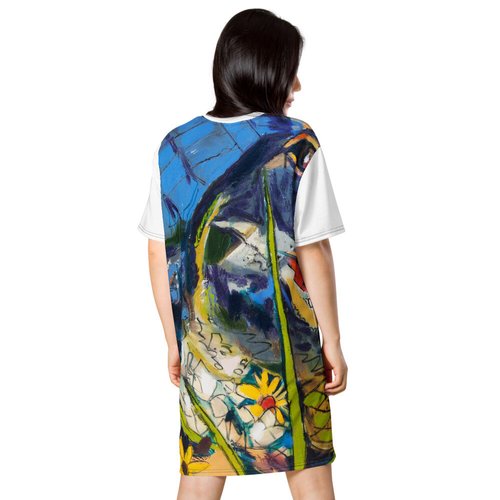 Gator in Wildflowers T-shirt dress