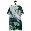 Doves in Abstract Landscape T-shirt dress