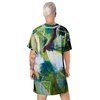 Abstract Magnolia T-shirt dress