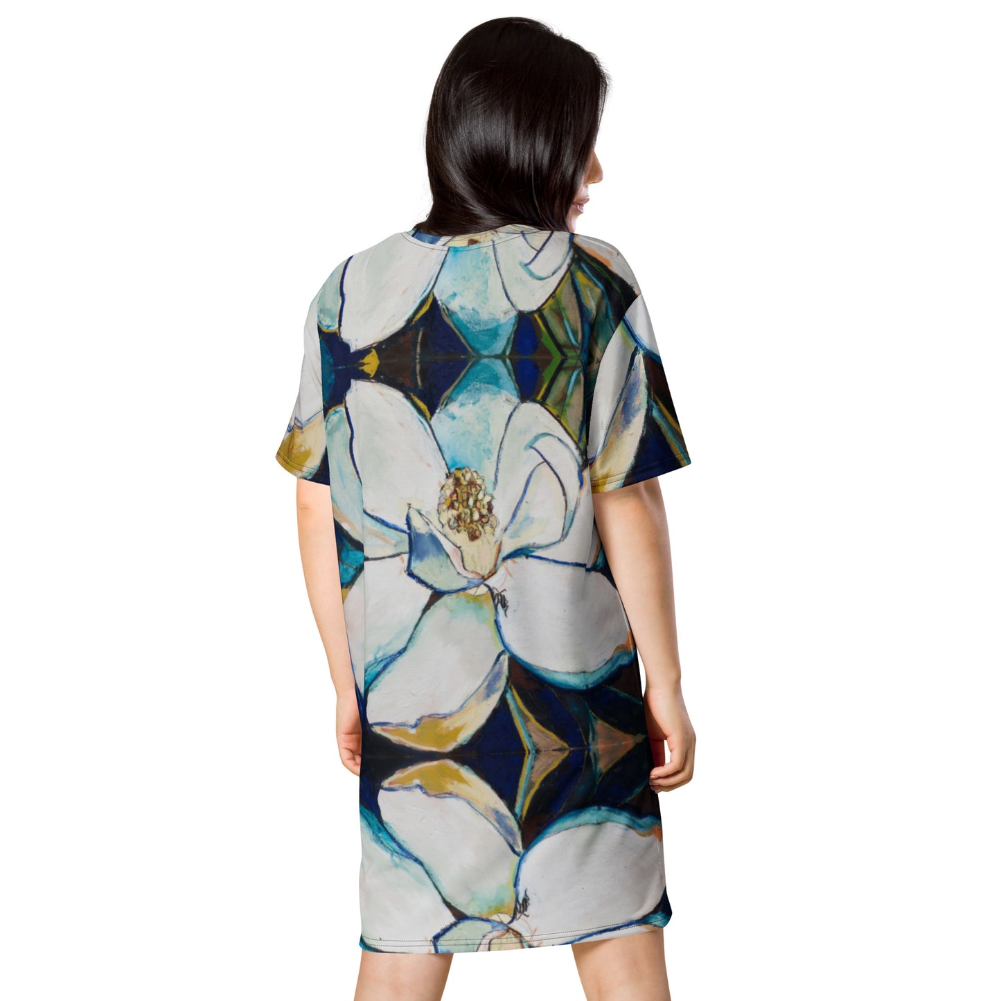 Indigo Magnolia T-shirt dress