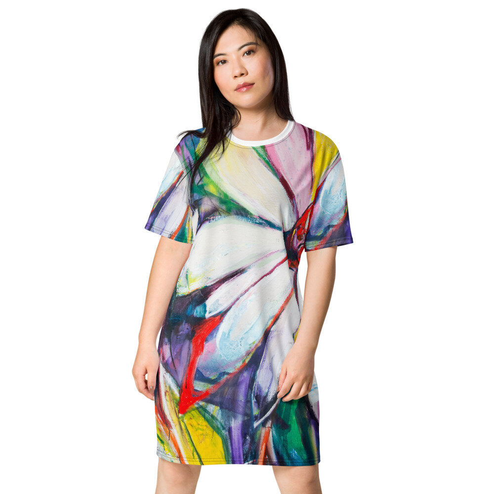 Zinnias III T-shirt dress