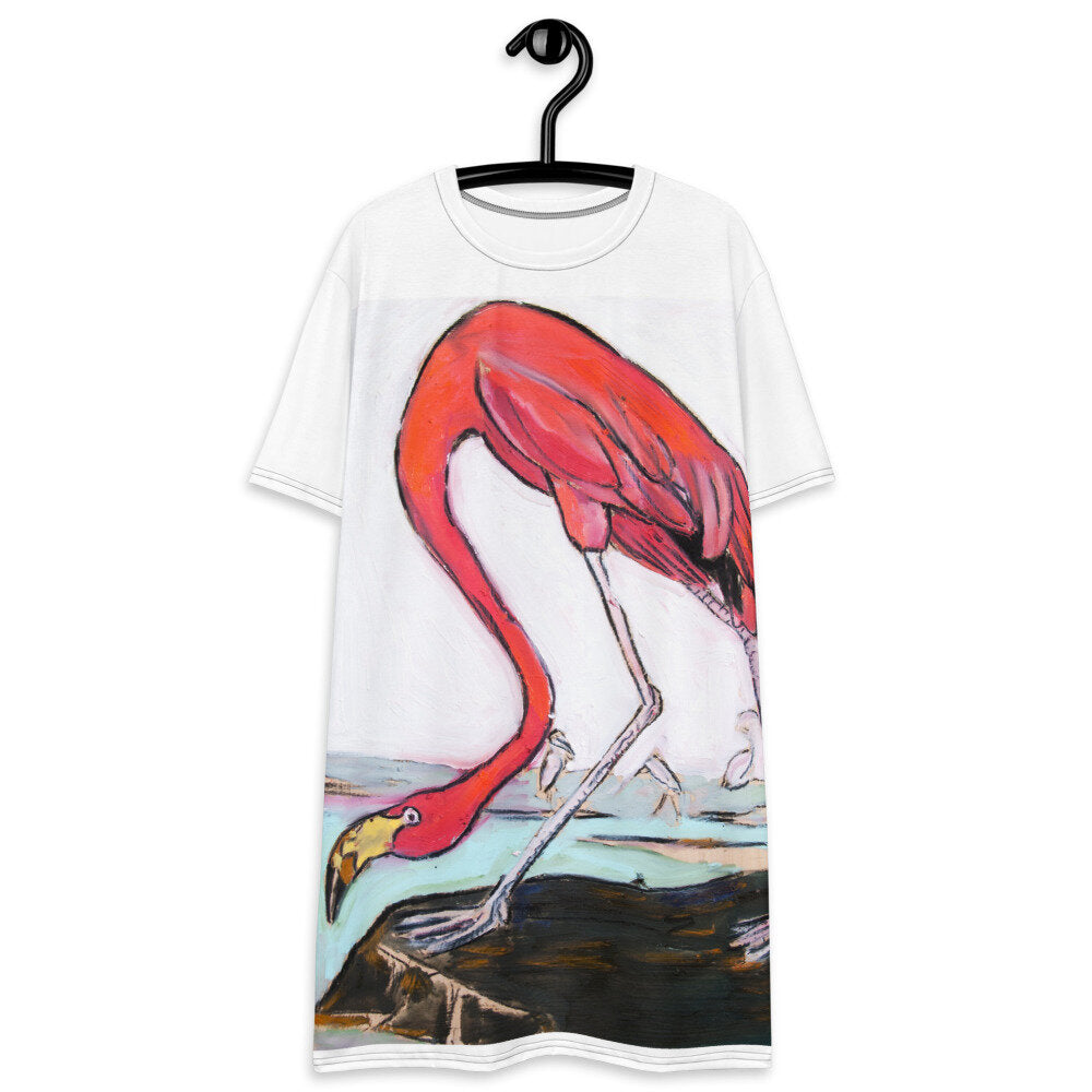 Pink Flamingo T-shirt dress