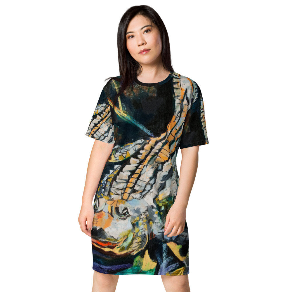 Fierce Gator T-shirt dress