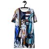 Vintage Mother with Children at the Door T-shirt dress