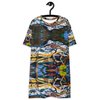 Gator in Bayou Brush Pattern T-shirt dress