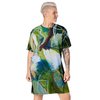 Abstract Magnolia T-shirt dress