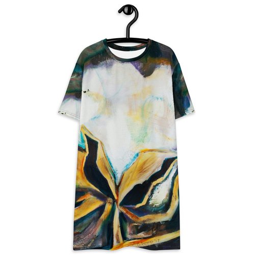 Square Cotton at Night T-shirt dress