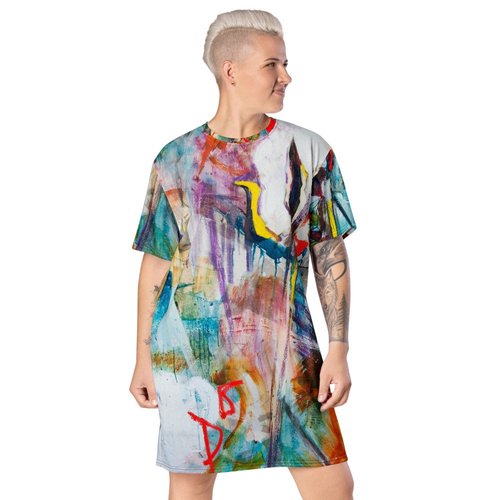 Vibrant Cotton T-shirt dress