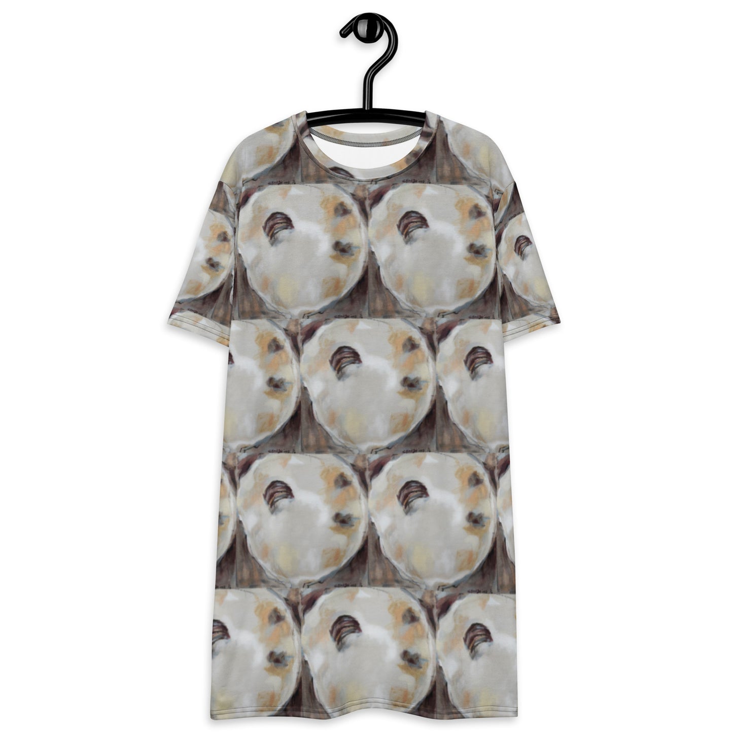 Neutral Oyster Shells T-shirt dress