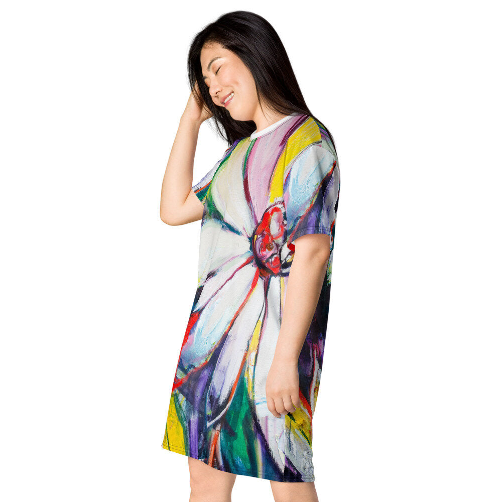 Zinnias III T-shirt dress