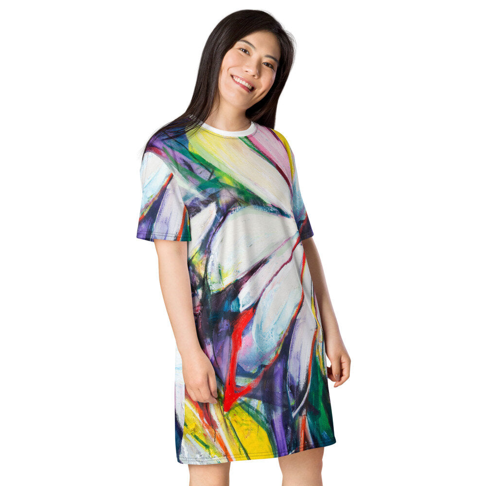 Zinnias III T-shirt dress