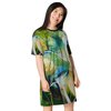 Abstract Magnolia II T-shirt dress