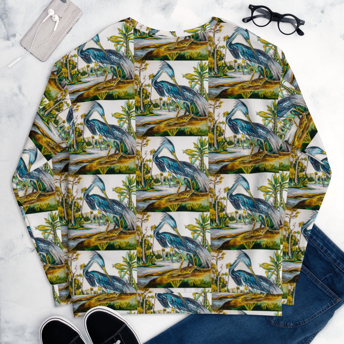 Blue Heron Unisex Sweatshirt