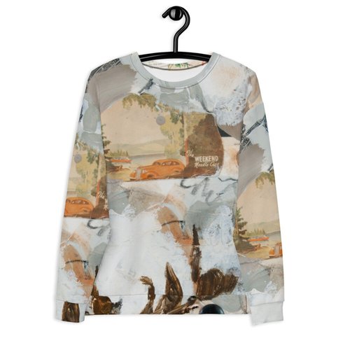 Vintage Cotton Collage Unisex Sweatshirt