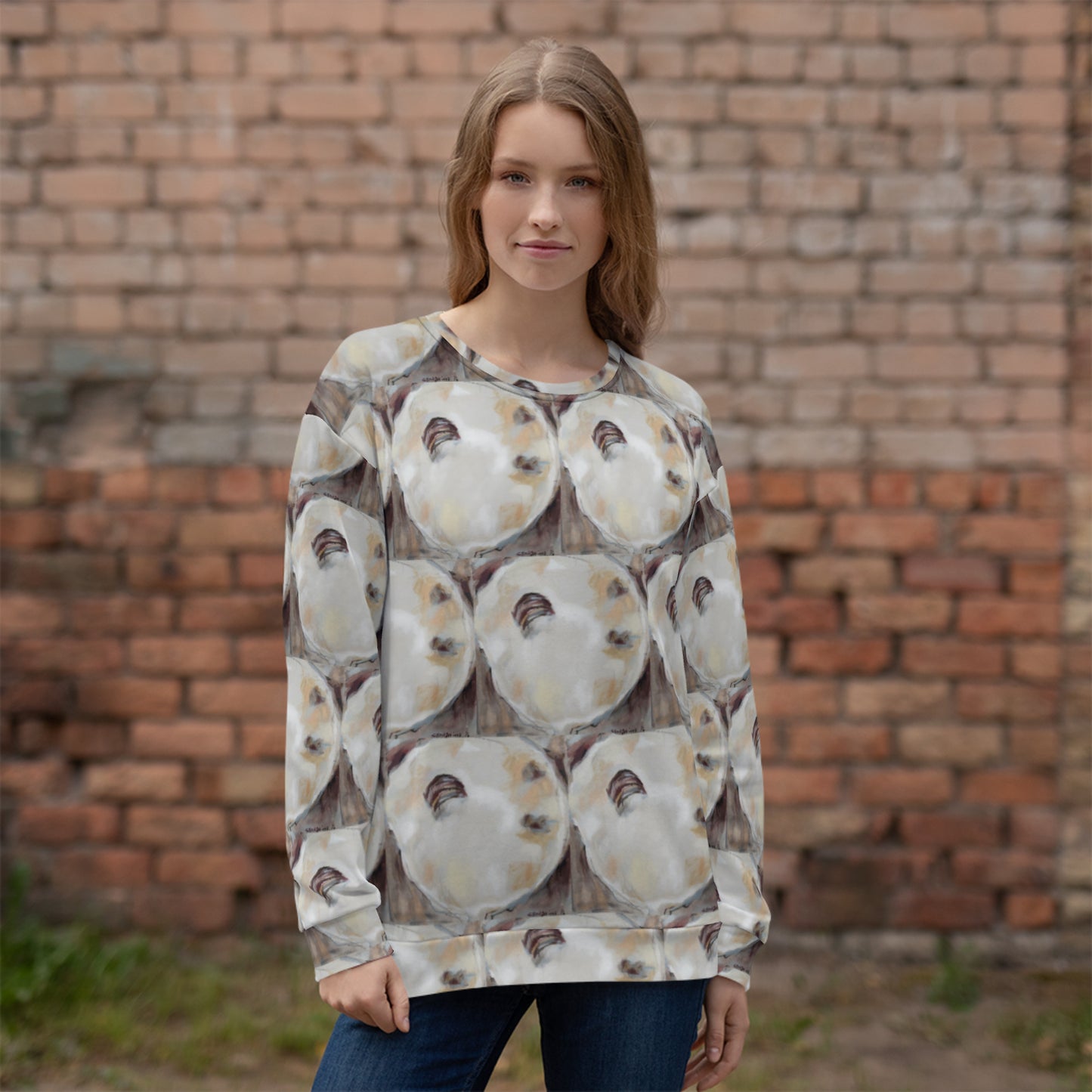 Neutral Oyster Shells Unisex Sweatshirt