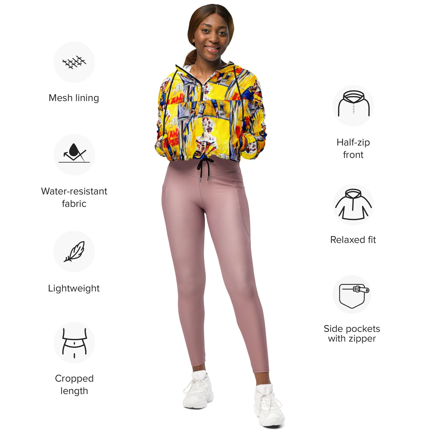 Louisiana Hussy Women’s cropped windbreaker