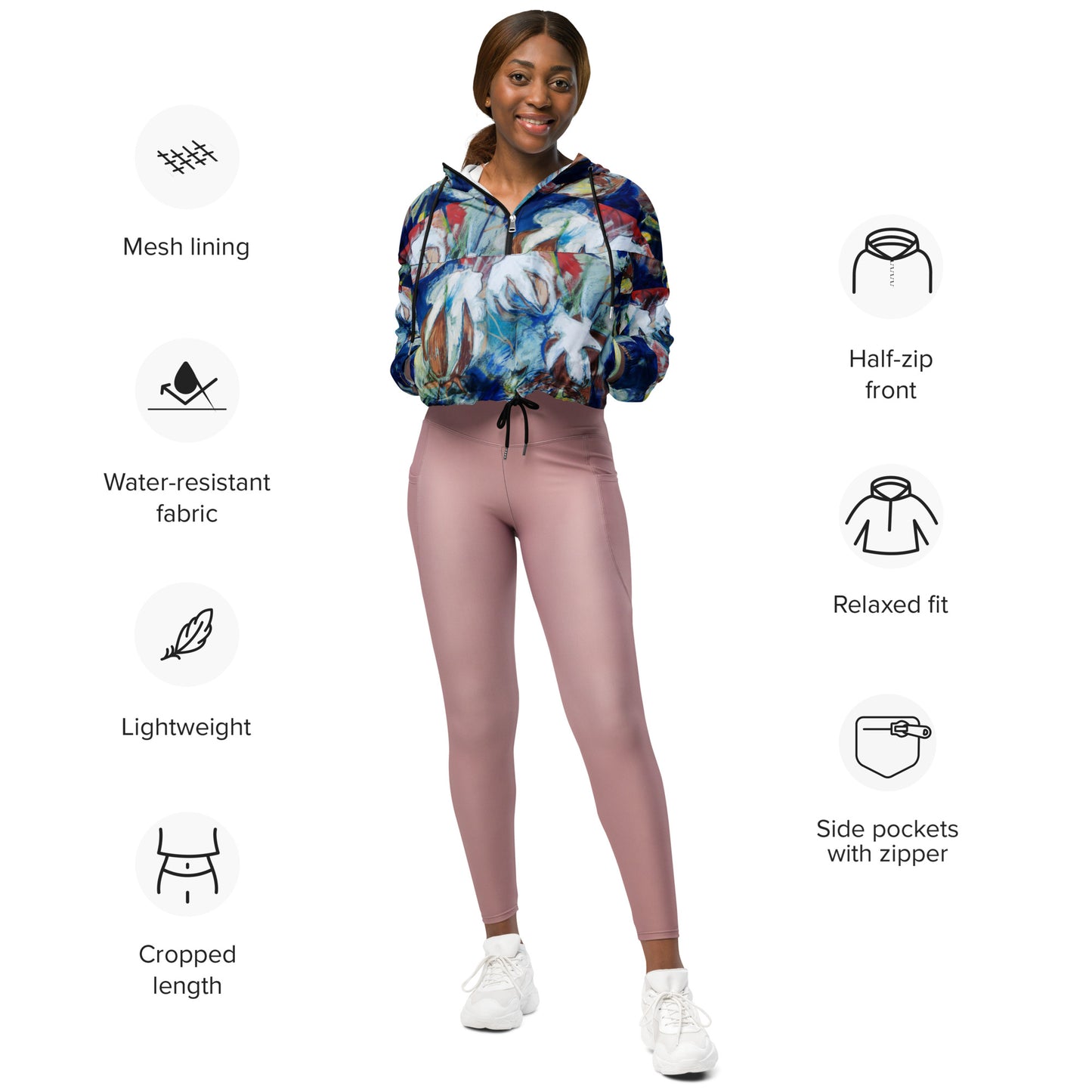 Tribute to Cotton Women’s cropped windbreaker