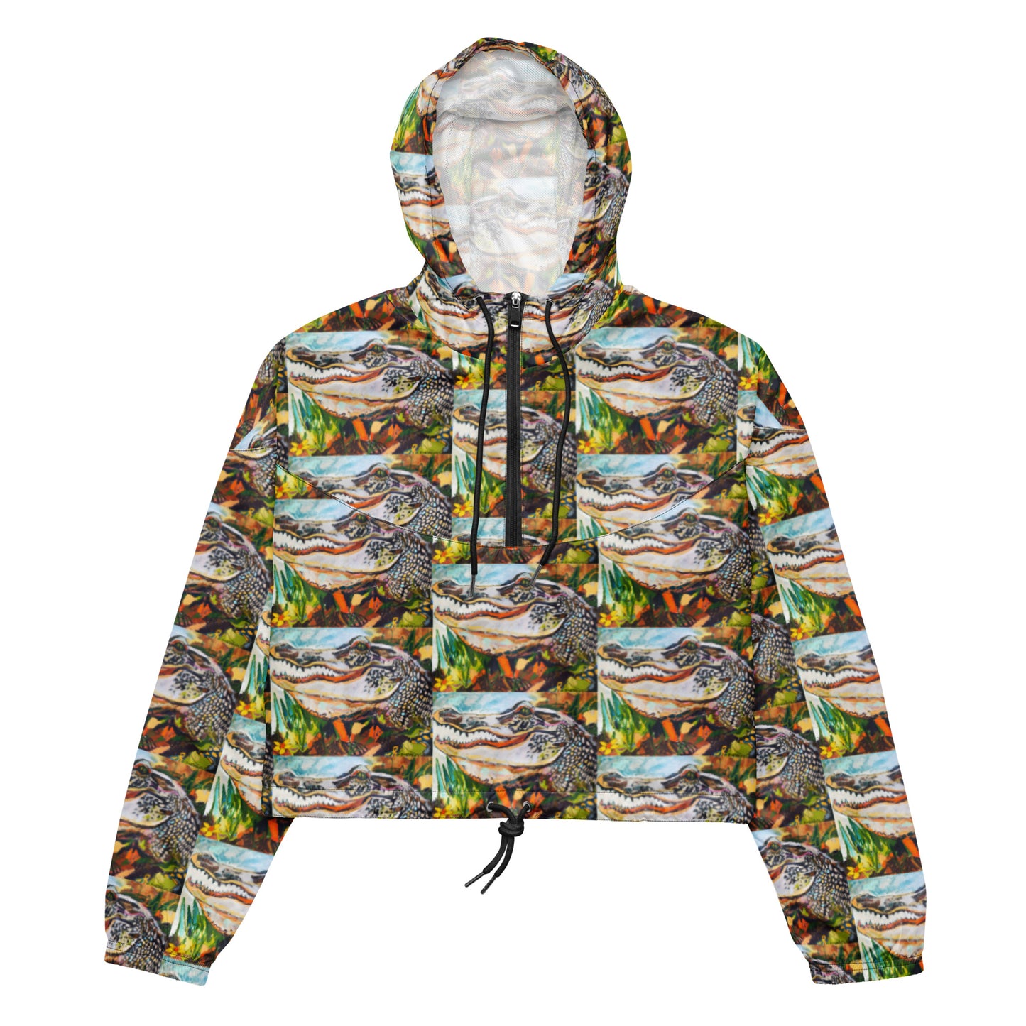 Groovy Gator Women’s cropped windbreaker