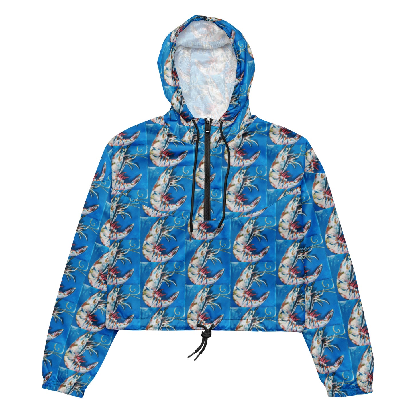 Blue Shrimp Women’s cropped windbreaker