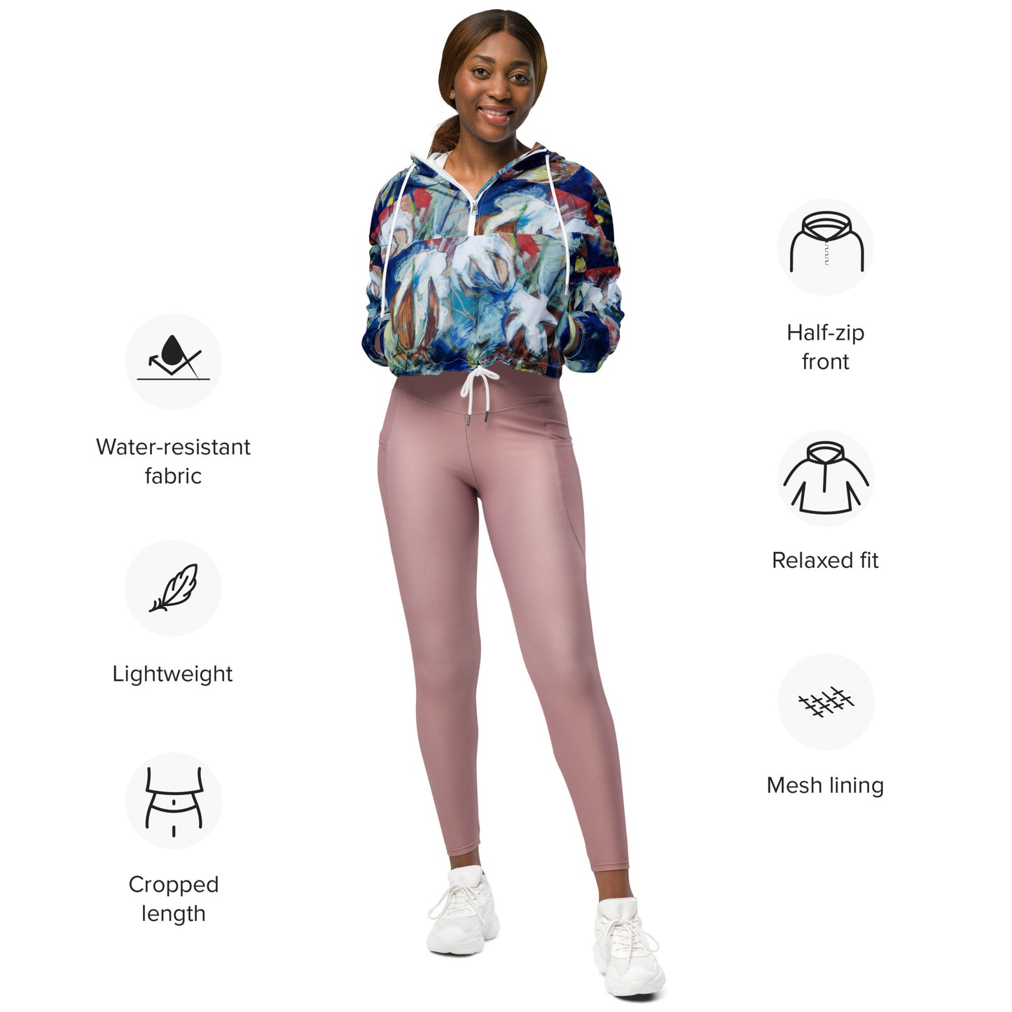 Tribute to Cotton Women’s cropped windbreaker