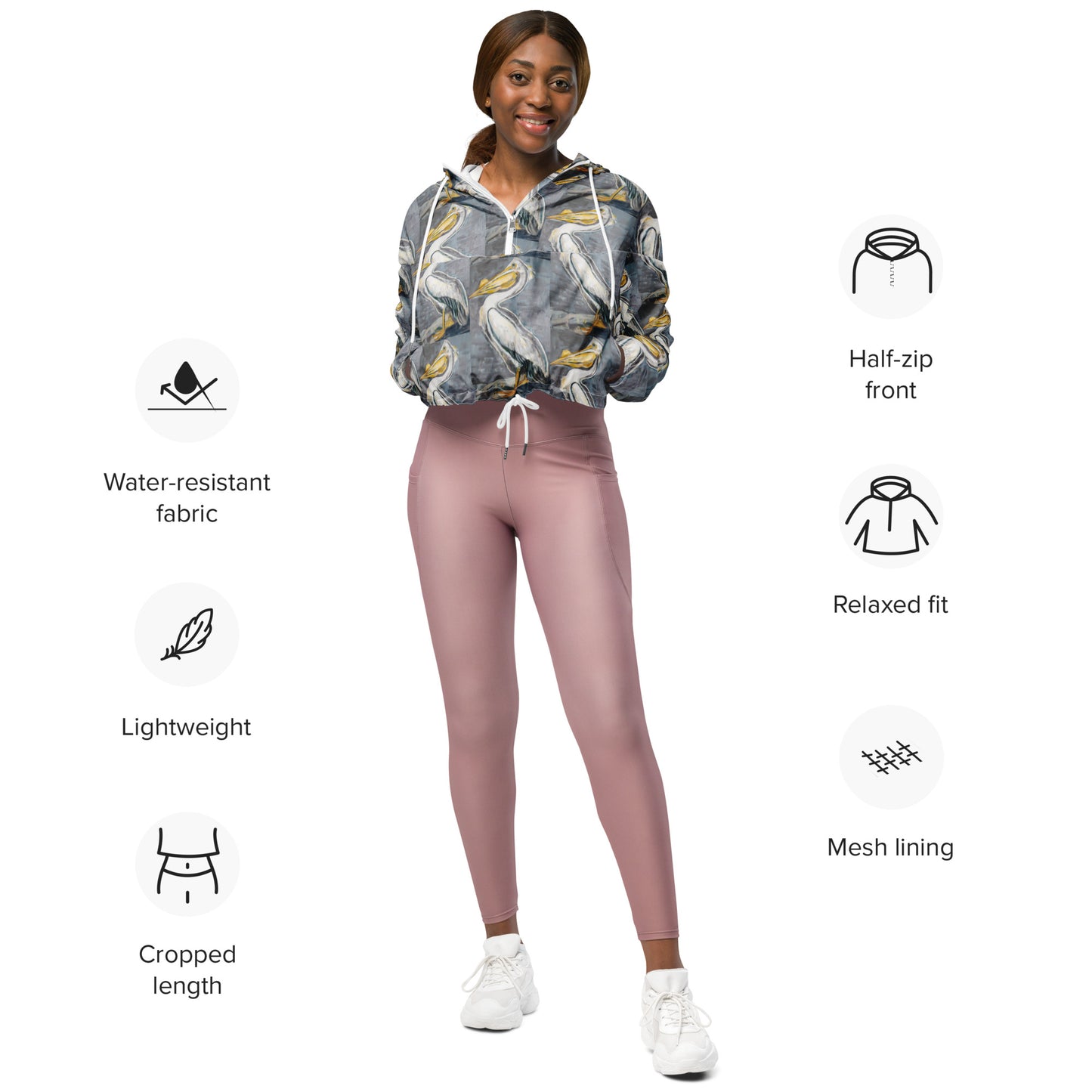 White Pelican Women’s cropped windbreaker