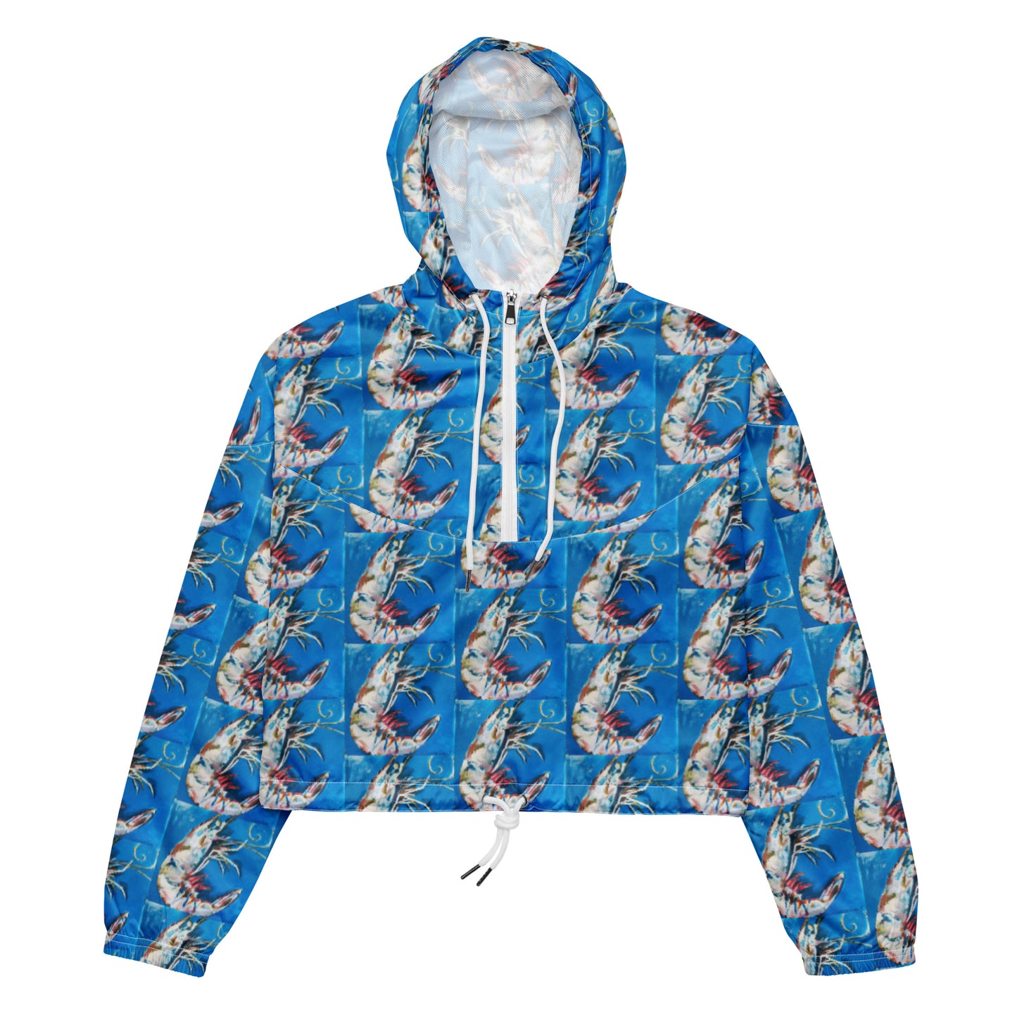 Blue Shrimp Women’s cropped windbreaker