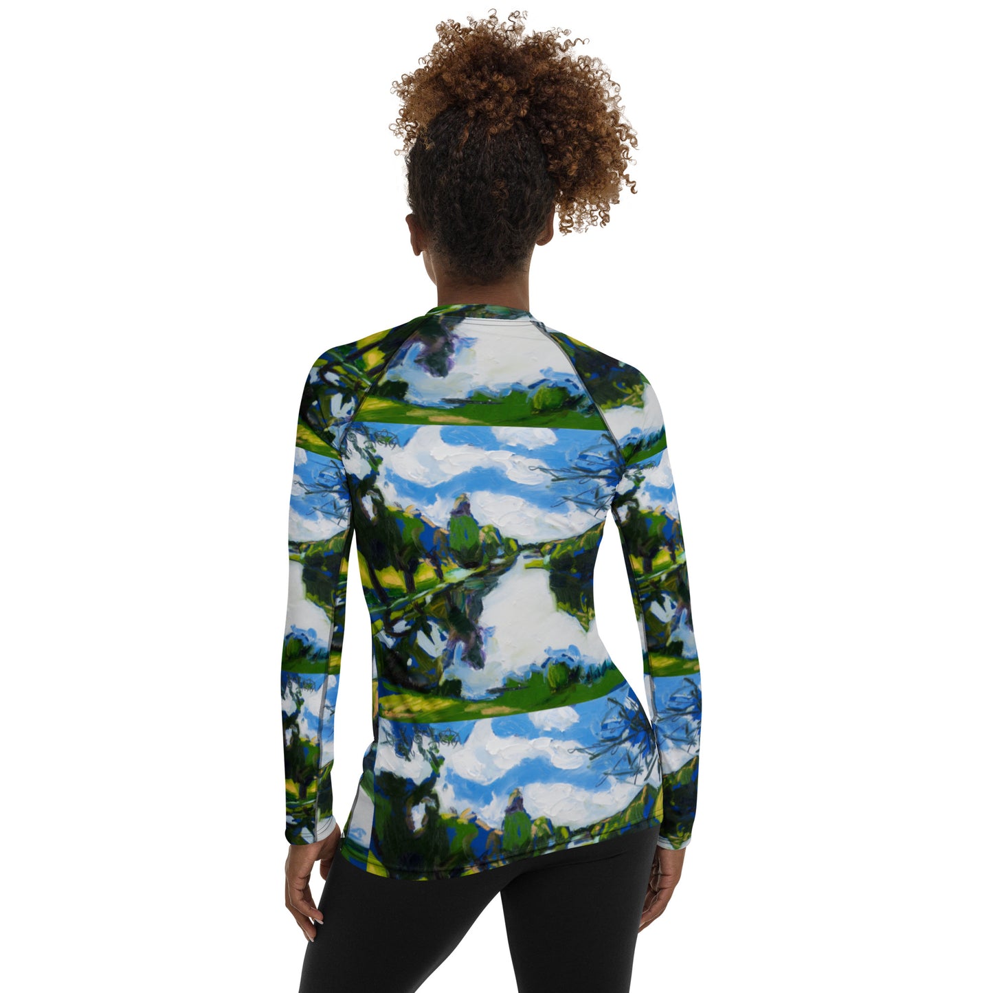 Study for Tranquil Lake III Women's Rash Guard