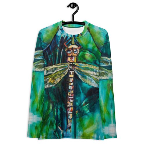 Green Dragonfly Women's Rash Guard