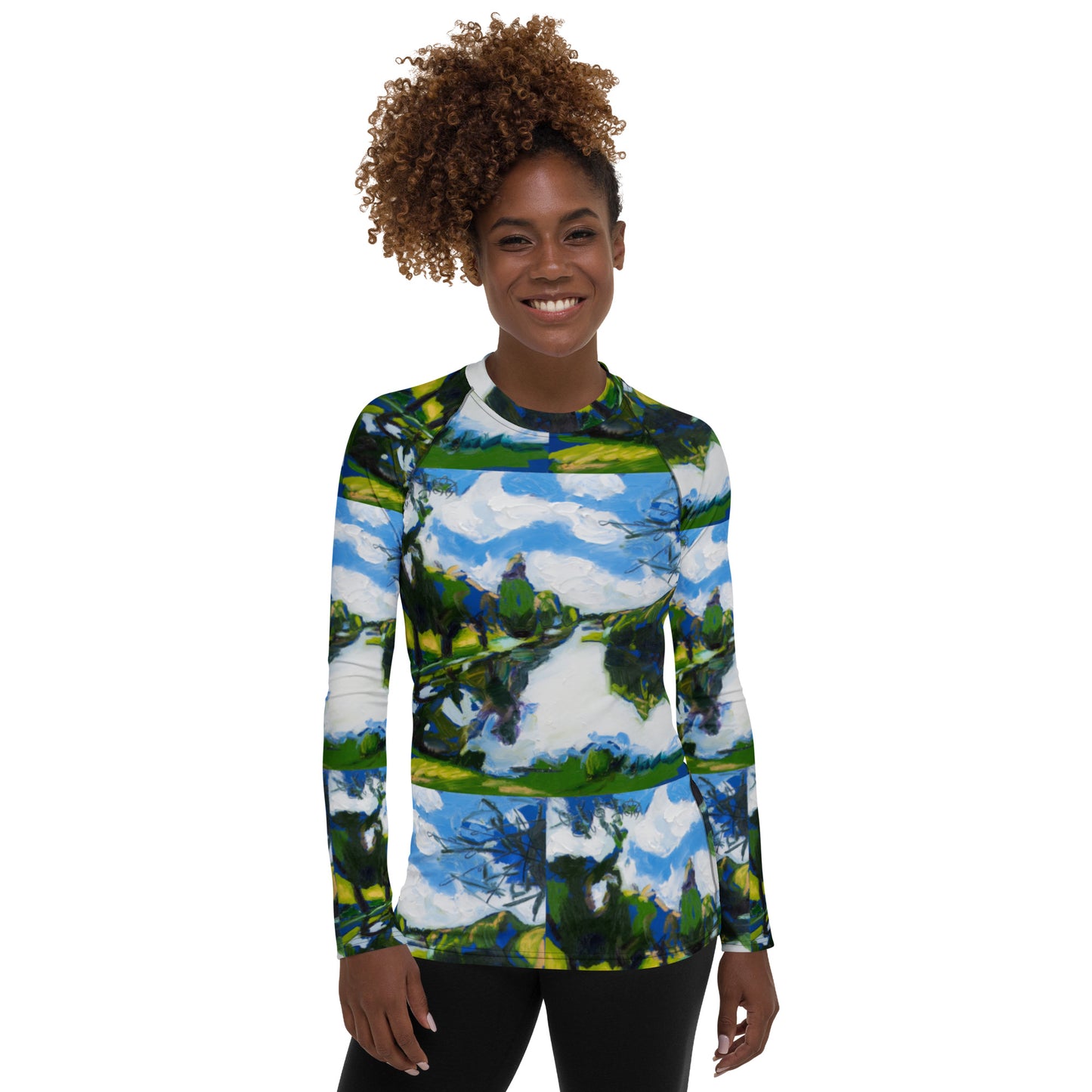 Study for Tranquil Lake III Women's Rash Guard