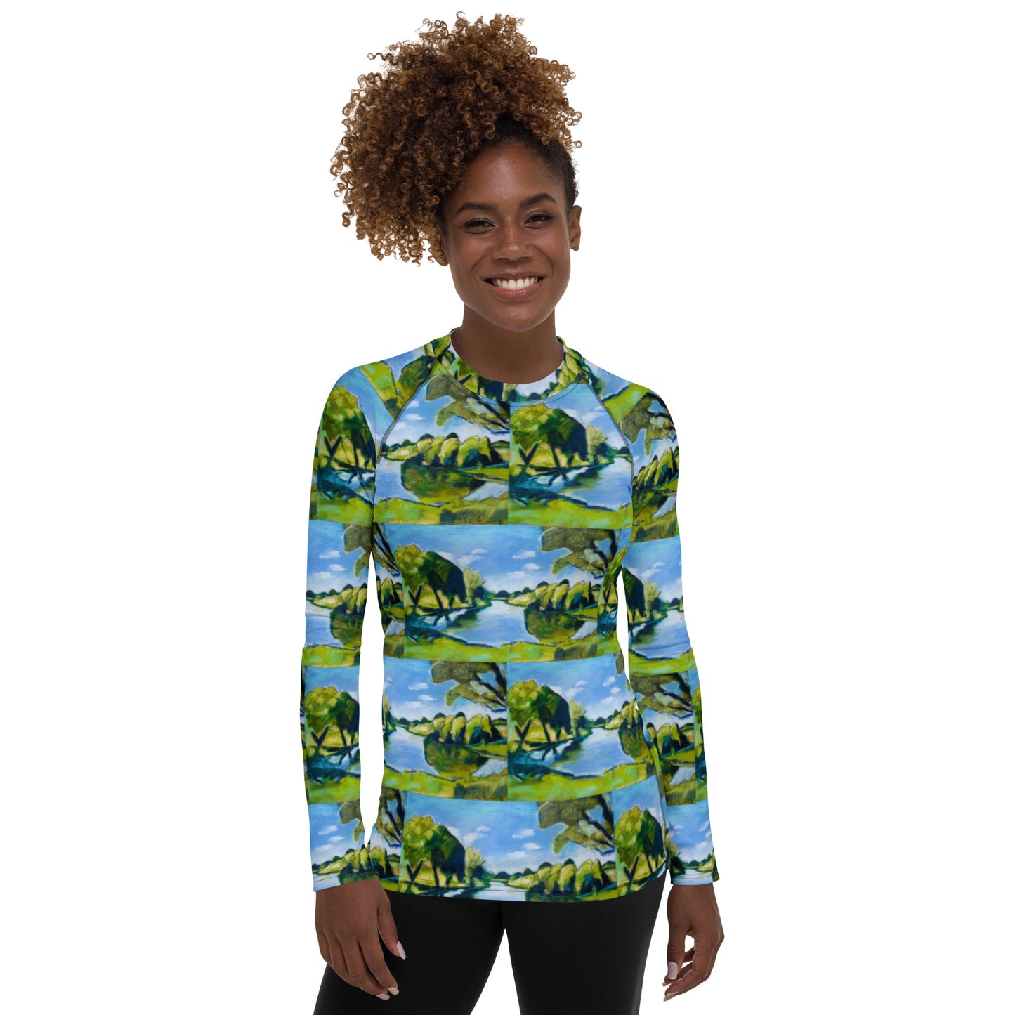 Tranquil Lake Women's Rash Guard