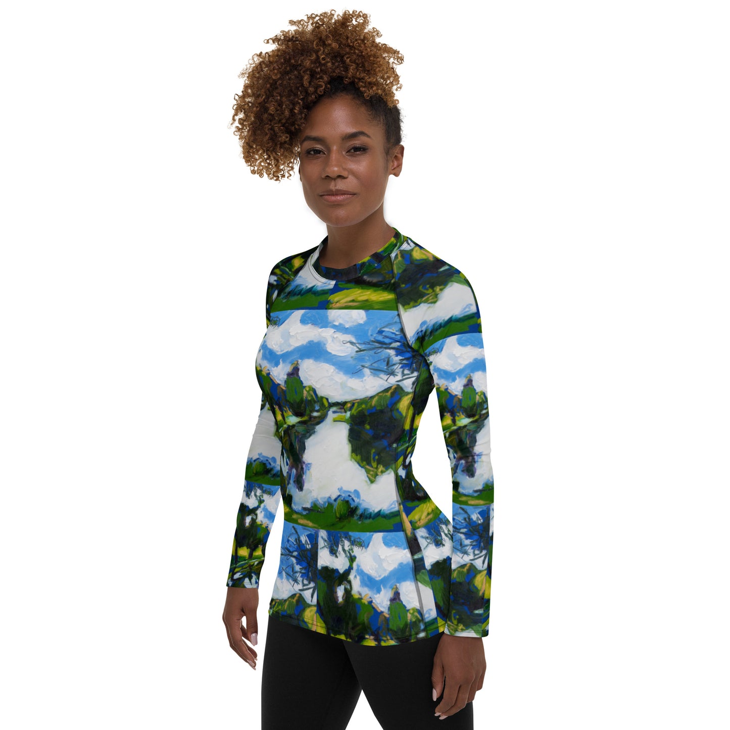 Study for Tranquil Lake III Women's Rash Guard