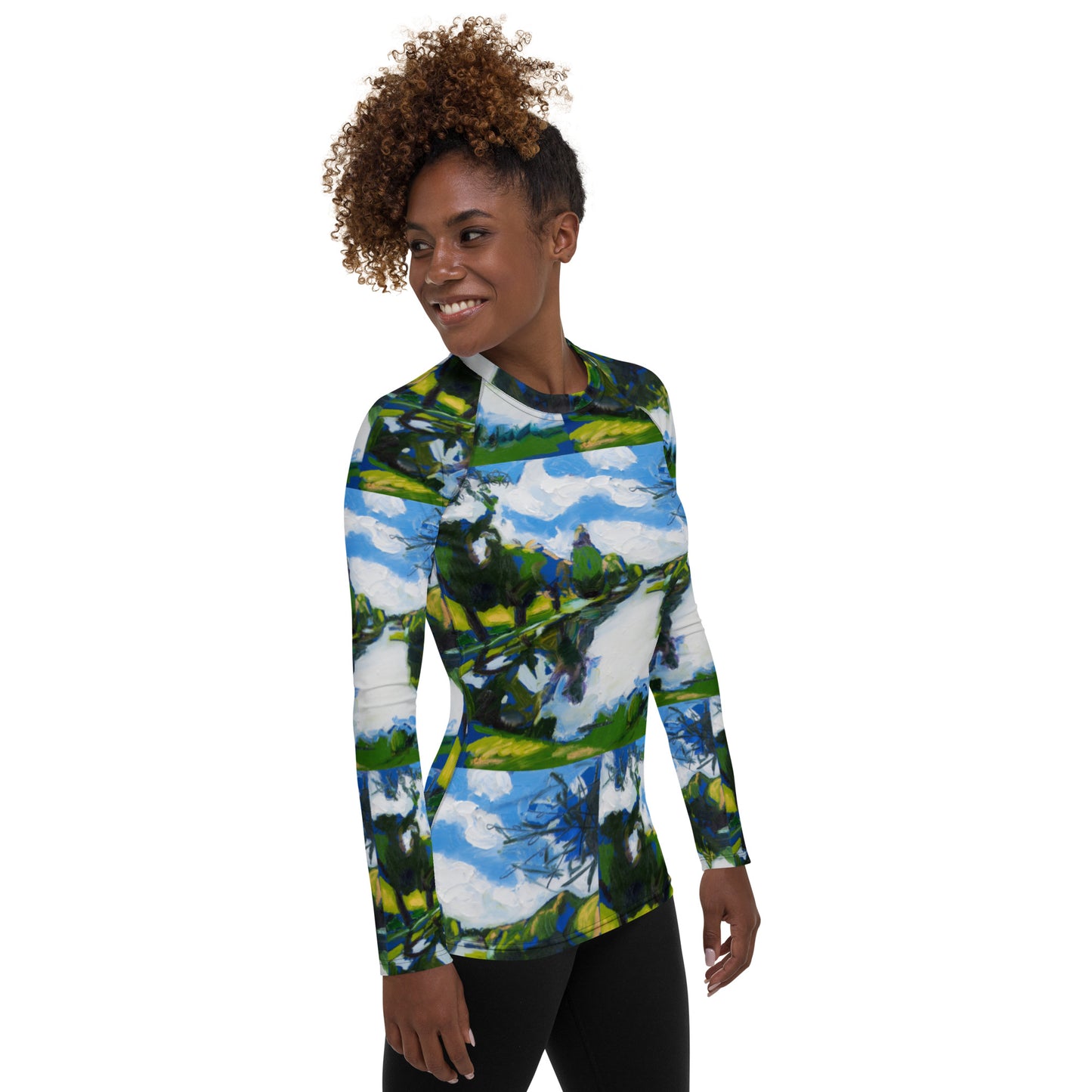 Study for Tranquil Lake III Women's Rash Guard