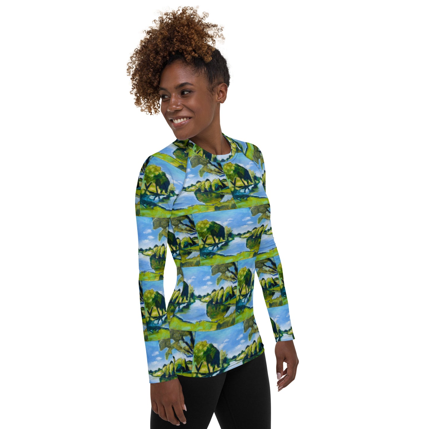 Tranquil Lake Women's Rash Guard