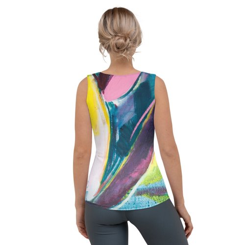 Zinnias Sublimation Cut & Sew Tank Top