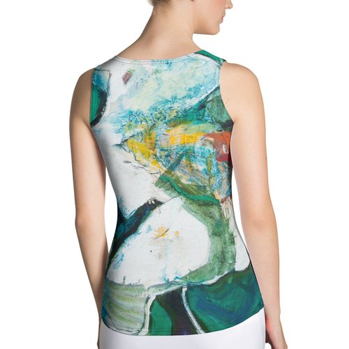 Tropical Magnolia Sublimation Cut & Sew Tank Top