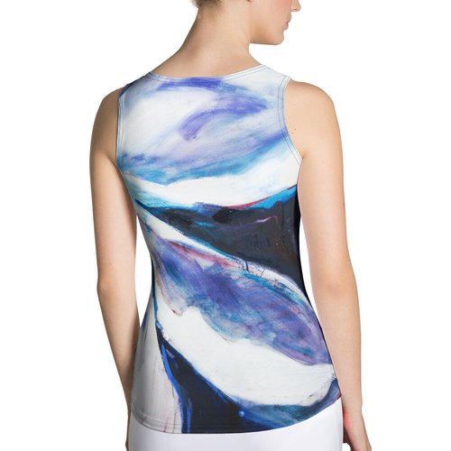 Magnolia with Deep Purple Sublimation Cut & Sew Tank Top