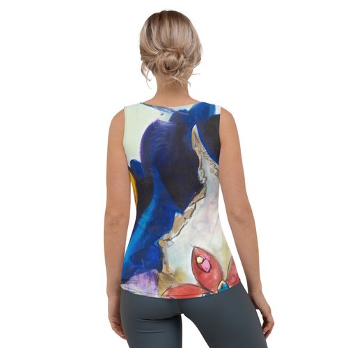 Tobacco Leaf with Bird Sublimation Cut & Sew Tank Top