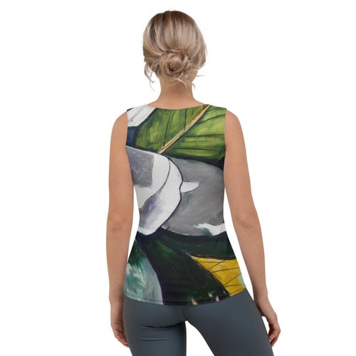 Indigo Magnolia Sublimation Cut & Sew Tank Top