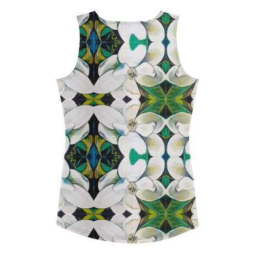 Veronese Magnolia Pattern Sublimation Cut & Sew Tank Top