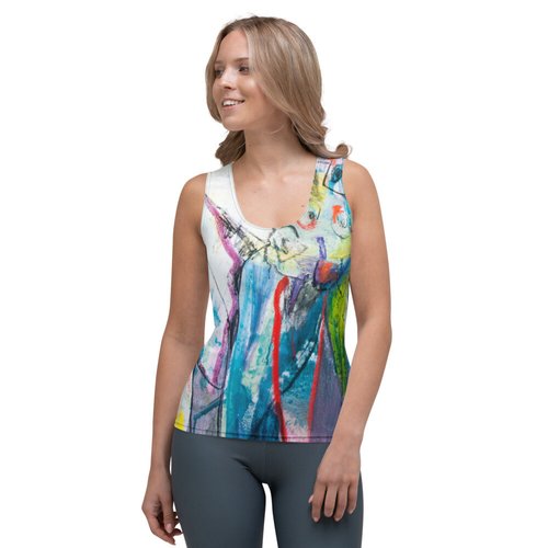 Zinnias V Sublimation Cut & Sew Tank Top