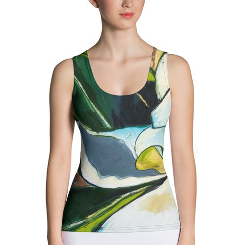 Shy Magnolia Sublimation Cut & Sew Tank Top