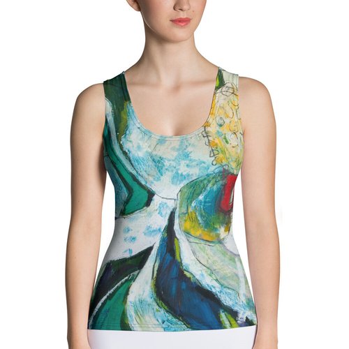 Tropical Magnolia Sublimation Cut & Sew Tank Top