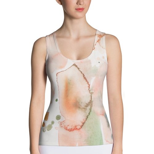 Watercolor Sublimation Cut & Sew Tank Top