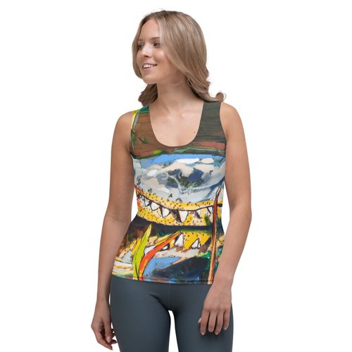 Gator in Bayou Brush Sublimation Cut & Sew Tank Top