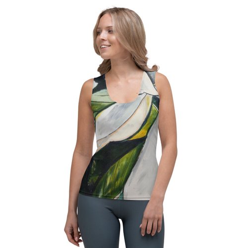 Indigo Magnolia Sublimation Cut & Sew Tank Top