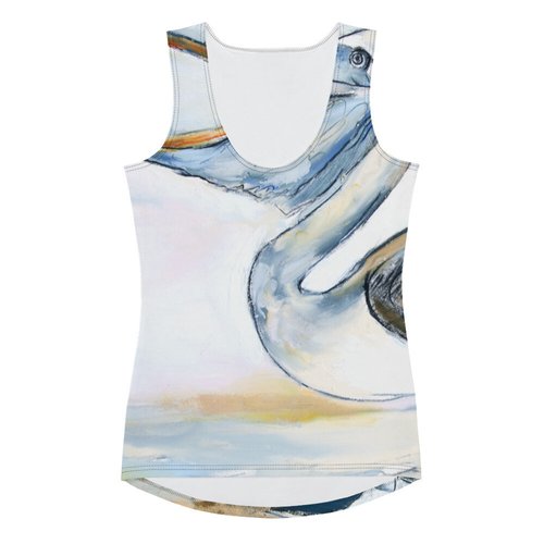 Brown Pelican on the Shore II Sublimation Cut & Sew Tank Top