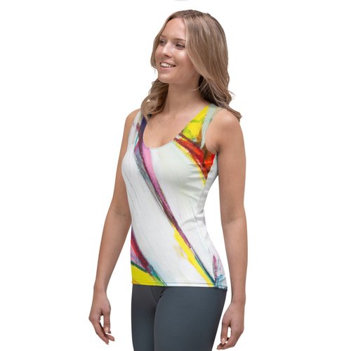 Zinnias Sublimation Cut & Sew Tank Top