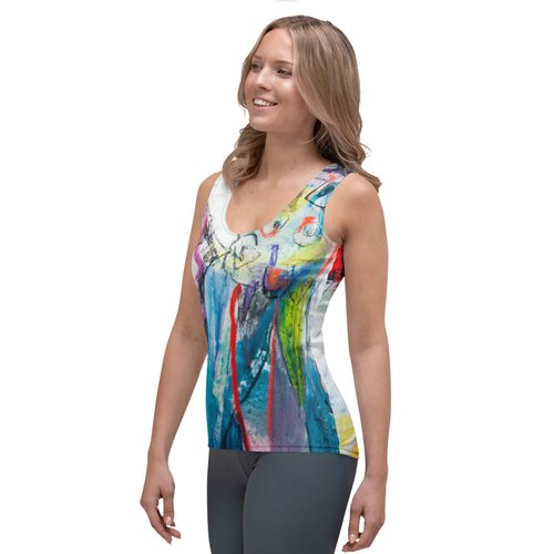 Zinnias V Sublimation Cut & Sew Tank Top