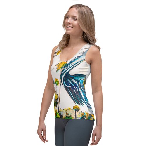 Blue Heron Sublimation Cut & Sew Tank Top