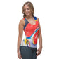 Red Zinnias Sublimation Cut & Sew Tank Top